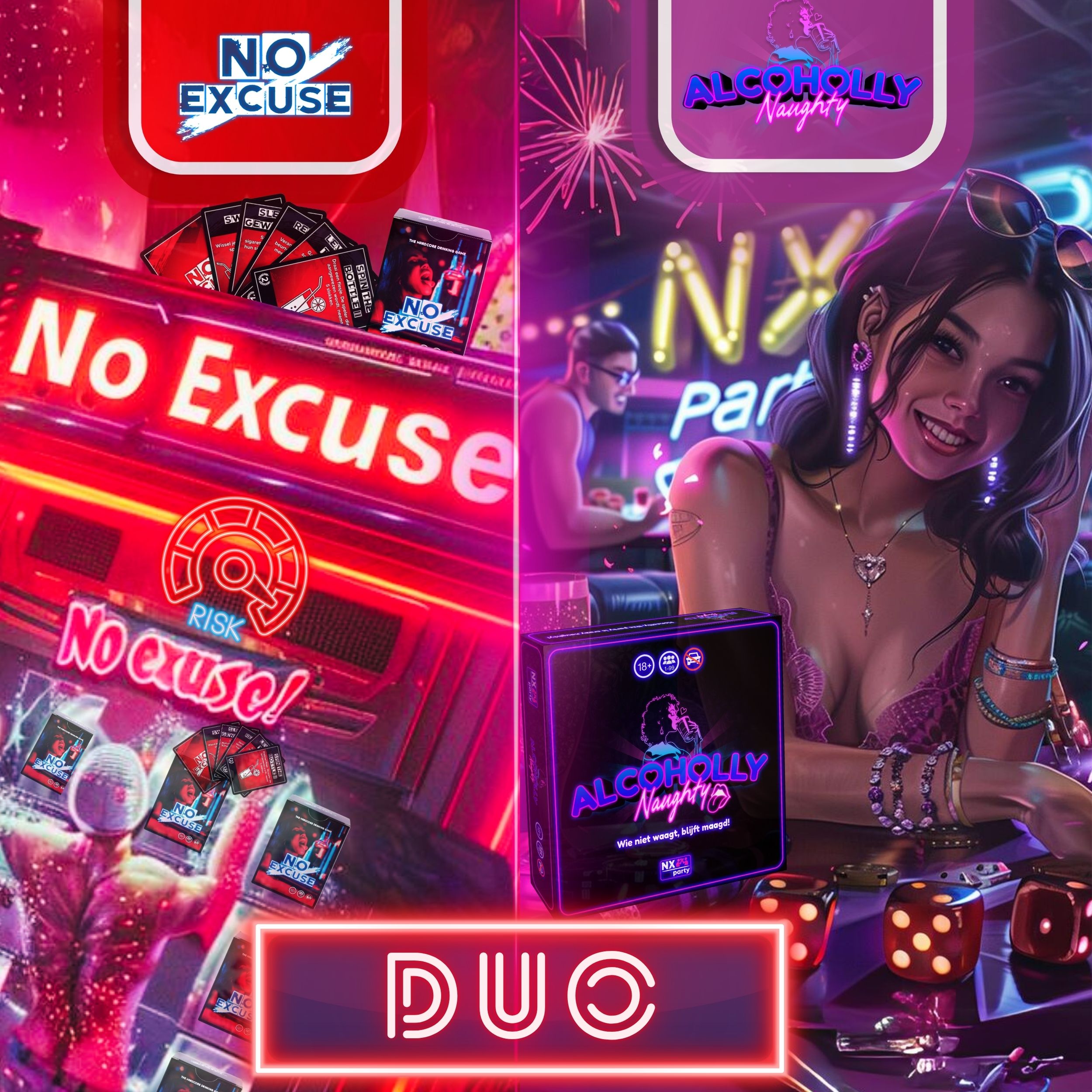 NX Party Duo ~ Alcoholly® naughty + No Excuse