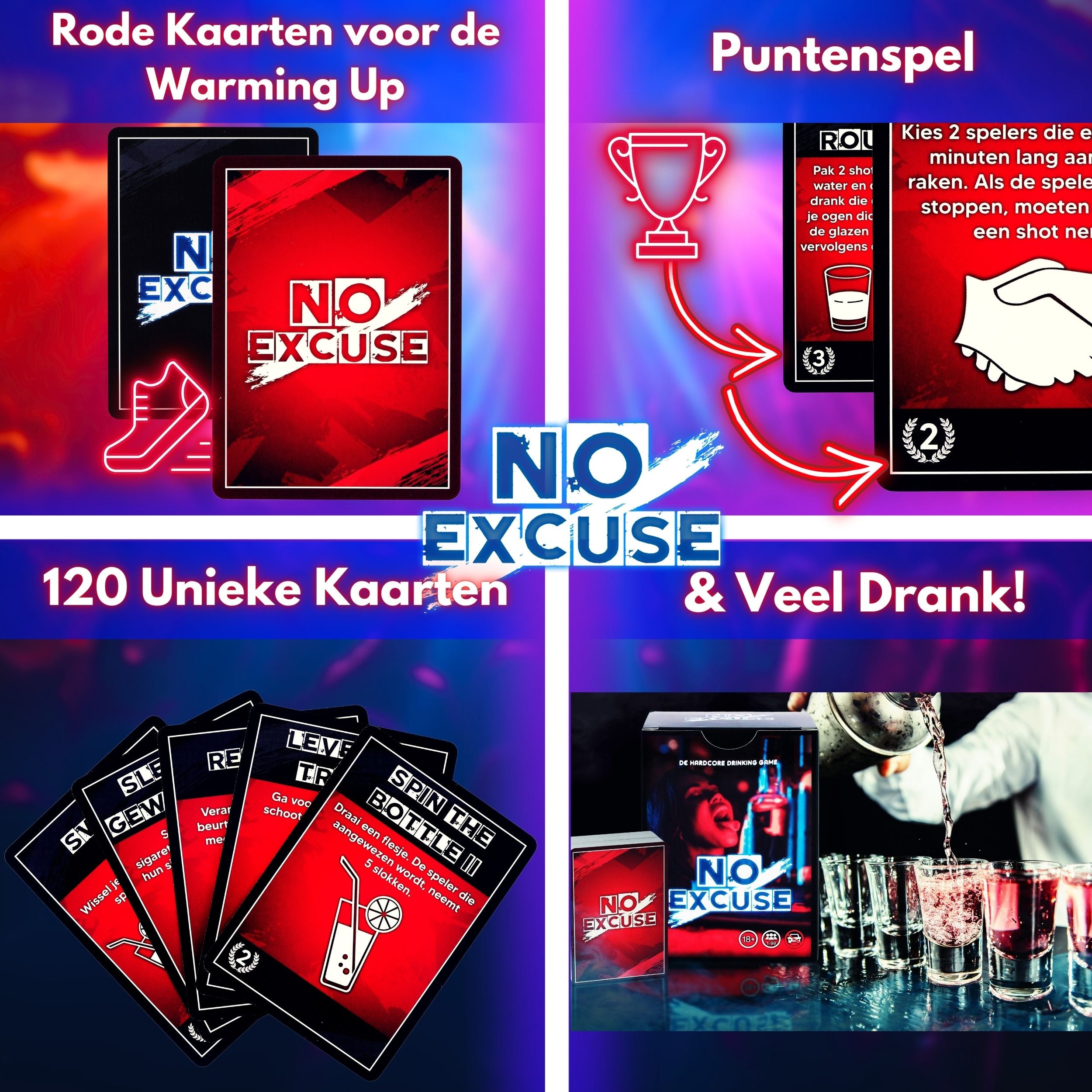 NX Party® Bundel  ~ Alcoholly® Naughty + Party Tower + No Excuse!