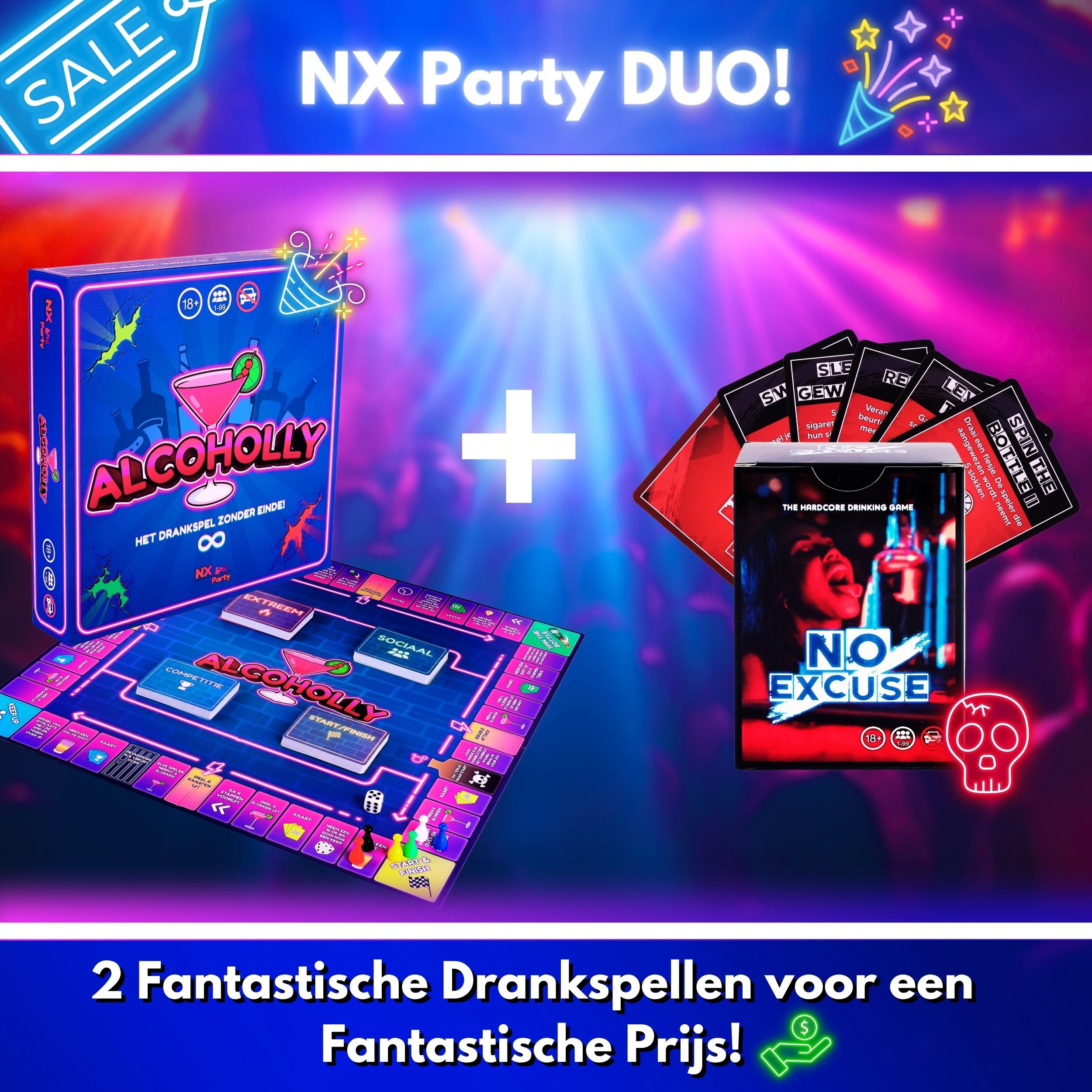 NX Party® Duo ~ Alcoholly® + No Excuse