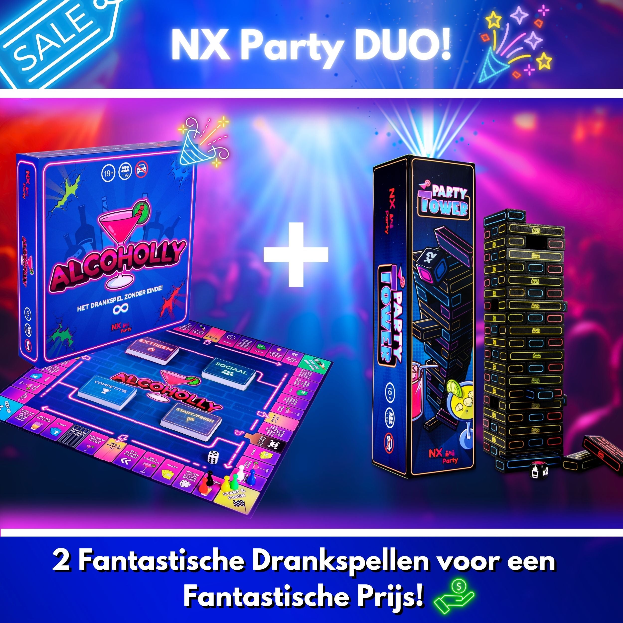 NX Party® Duo ~ Alcoholly® + Party tower