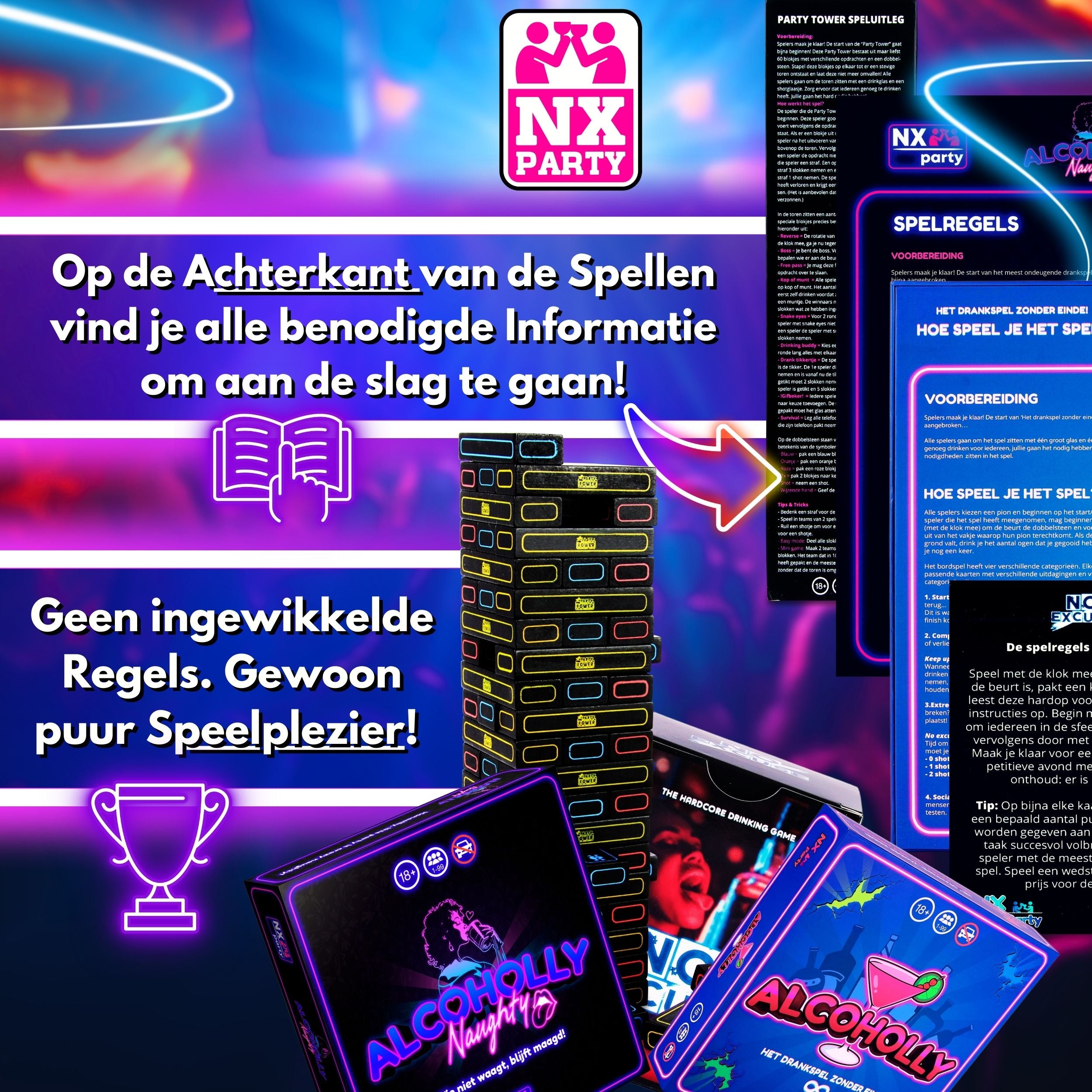 NX Party® Bundel XL + FREE DRINKING GAME!